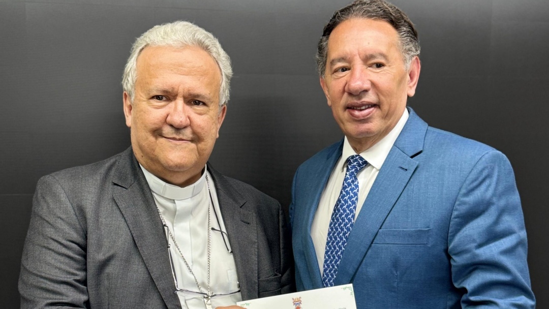 Presidente da ALEMS recebe Dom Dimas e confirma apoio ao Jubileu das Autoridades