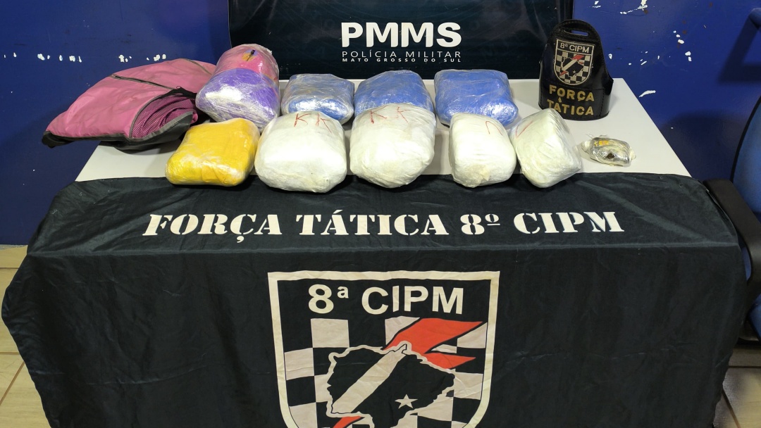 Em nova barreira na MS-162, Pol&iacute;cia Militar apreende 5,3 kg de maconha e 100 gramas de haxixe