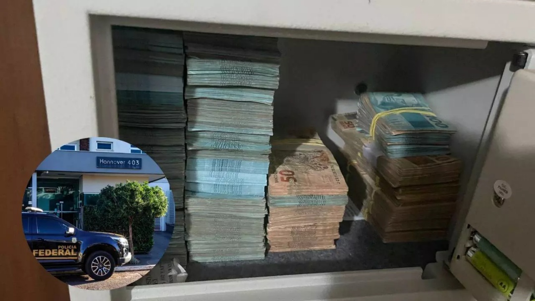 PF encontra R$ 363 mil em cofre de apartamento vazio durante operação contra fraudes na SED