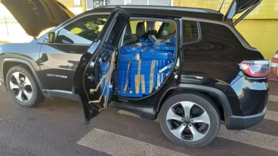 Jovem morador em Ponta Porã é preso no PR transportando quase 1t de droga em Jeep