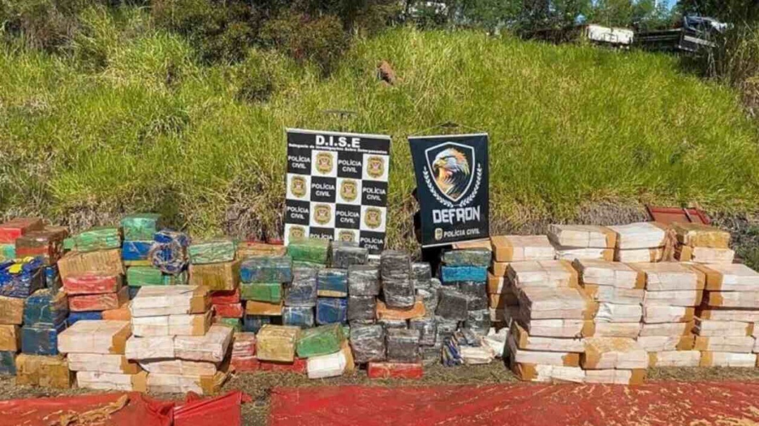 Com carga de maconha avaliada em R$ 14 milh&otilde;es, caminh&atilde;o de Dourados &eacute; interceptado em SP