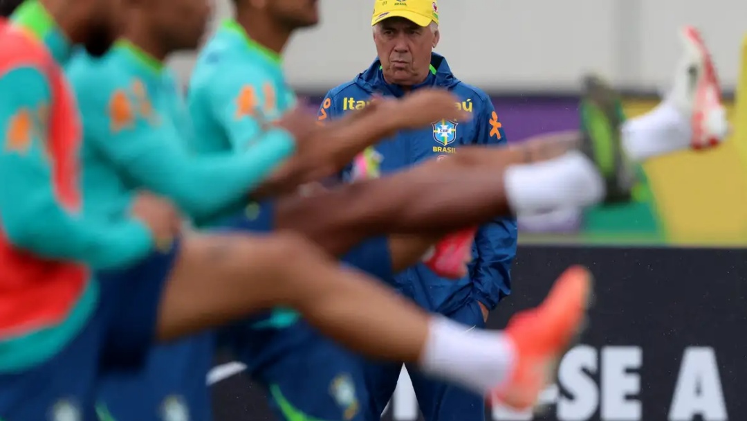Brasil enfrenta Equador na estreia do italiano Carlo Ancelotti