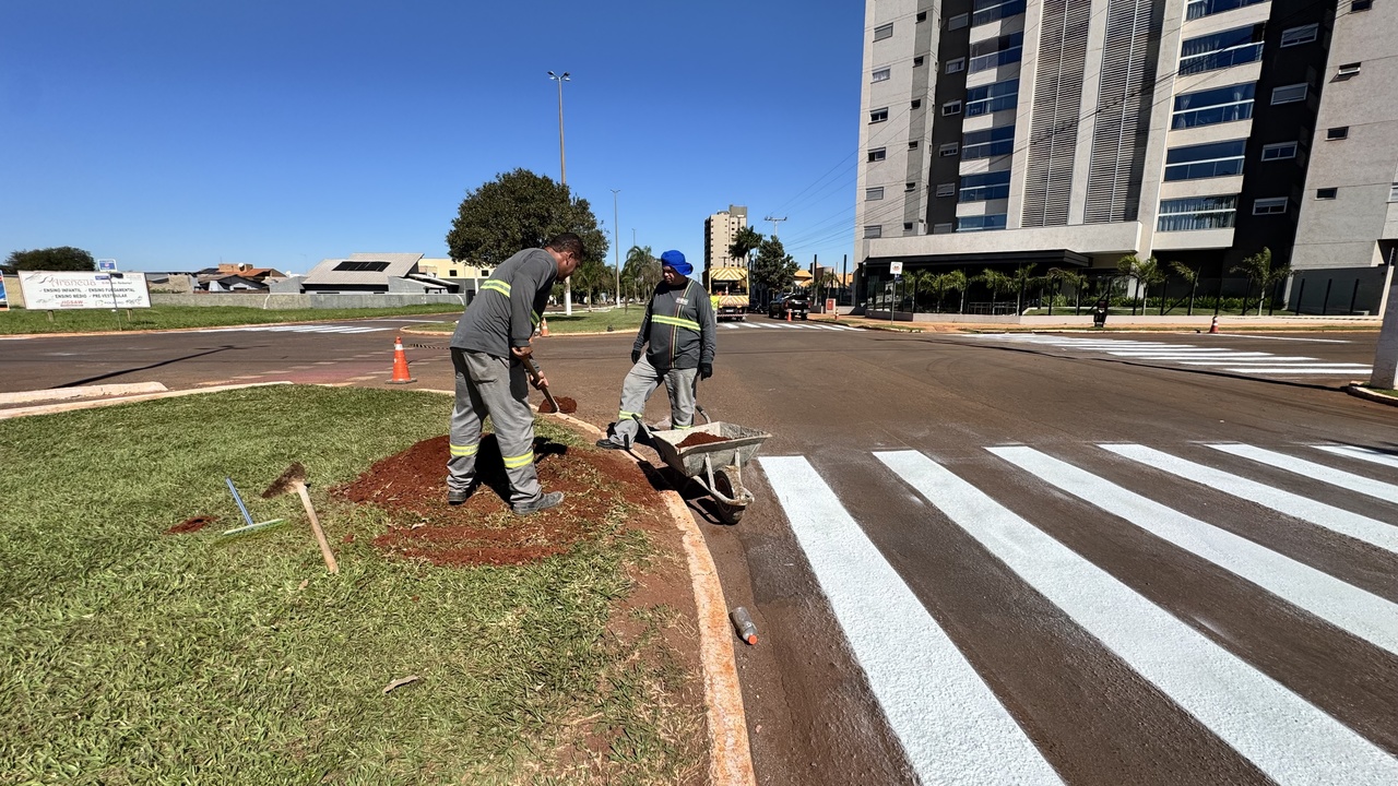 Detran inicia instalação de novos semáforos viabilizados pelo deputado Gerson Claro em Sidrolândia
