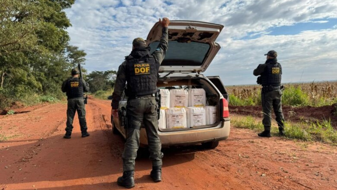 Motorista foge e abandona veículo com agrotóxico contrabandeado