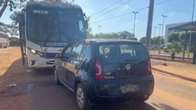 Motorista &eacute; amarrado por populares ap&oacute;s invadir a contram&atilde;o e causar acidente em MS
