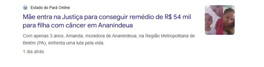 Golpe com pedido de doações para criança com câncer é desmascarado por site de Nova Andradina