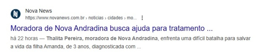 Golpe com pedido de doações para criança com câncer é desmascarado por site de Nova Andradina