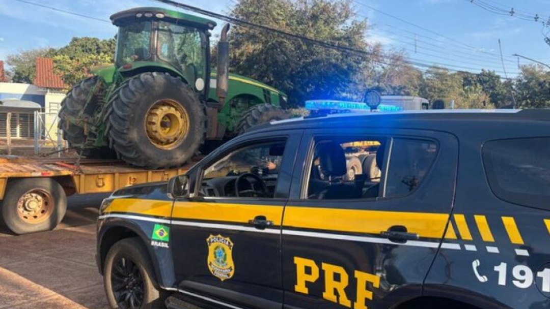 Trator furtado em fazenda no interior do MS é recuperado em Campo Grande