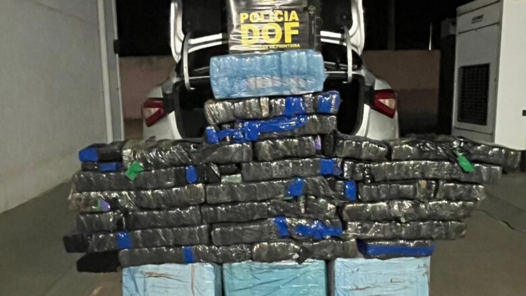 Homem é preso em MS com mais de 200 quilos de droga que seguiam para o Paraná