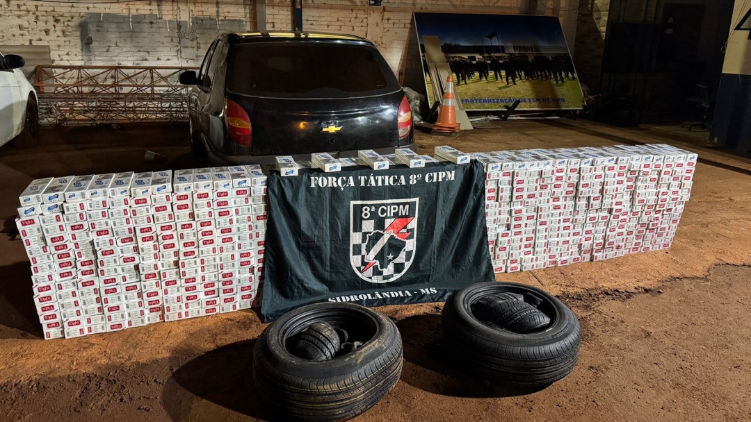 Pol&iacute;cia apreende 650 pacotes de cigarros contrabandeados em rodovia de Mato Grosso do Sul