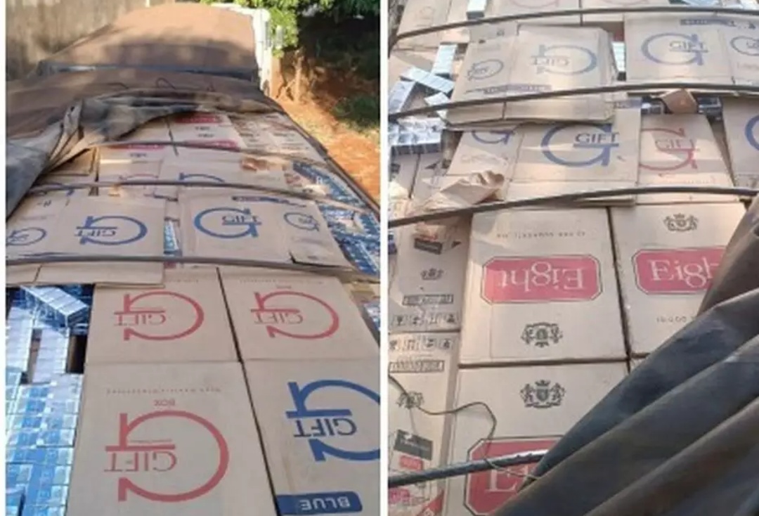 Polícia Federal apreende carga de cigarro e captura envolvidos no contrabando