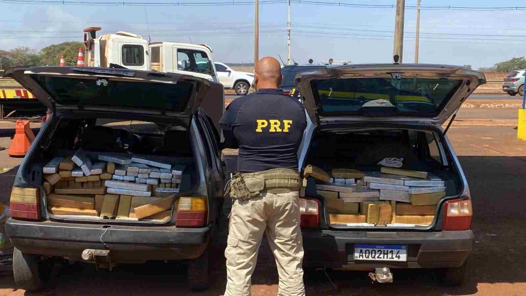 PRF intercepta mais de 800 kg de maconha e prende tr&ecirc;s em Dourados e Ivinhema