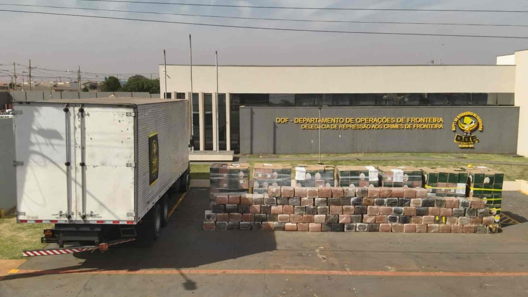 Apreens&otilde;es de drogas pelo DOF aumentam mais de 60% em Mato Grosso do Sul