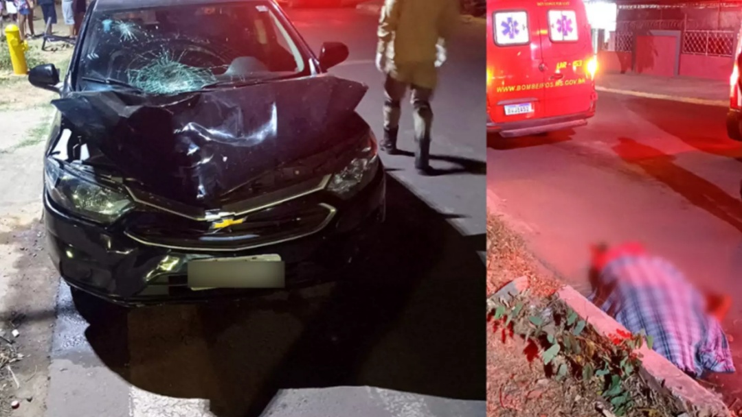 Motorista foge a p&eacute; ap&oacute;s atropelar e matar pedestre em rua de Corumb&aacute;