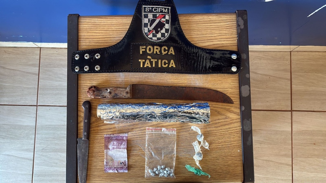 PM prende dupla por tr&aacute;fico de drogas e associa&ccedil;&atilde;o para o tr&aacute;fico no S&atilde;o Bento