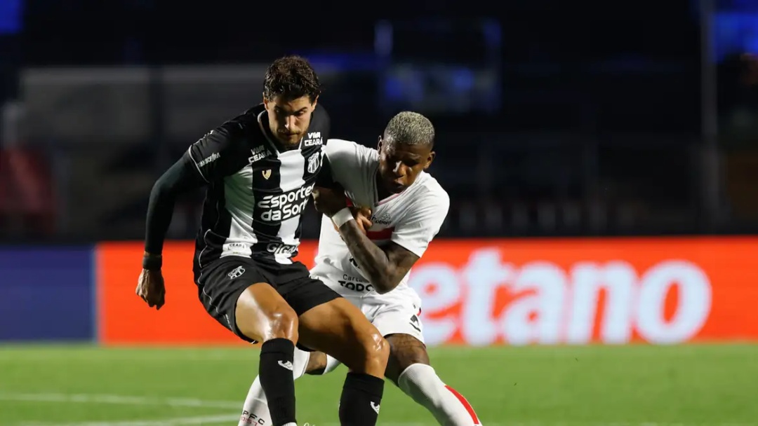 Brasileirão: Ceará derrota São Paulo no final da vigésima quinta rodada pelo placar de 1x0