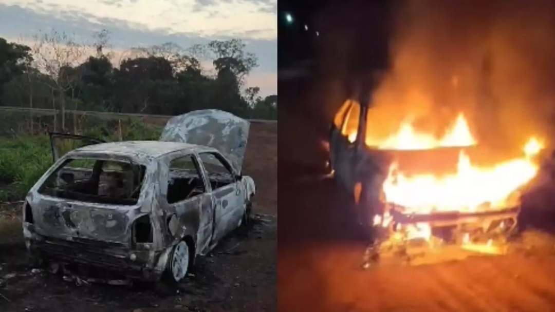 Pol&iacute;cia encontra corpo carbonizado dentro de ve&iacute;culo 