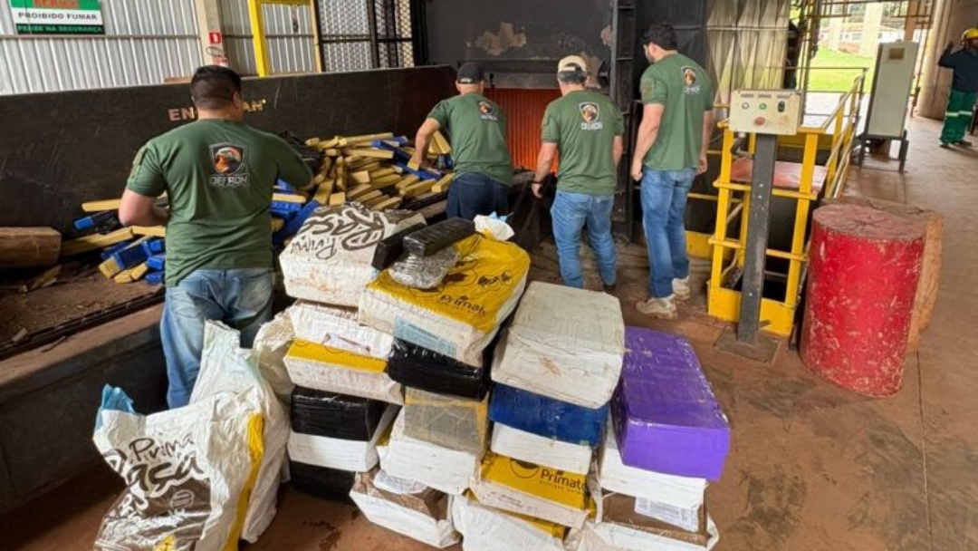 Pol&iacute;cia incinera 11,5 toneladas de drogas apreendidas na regi&atilde;o