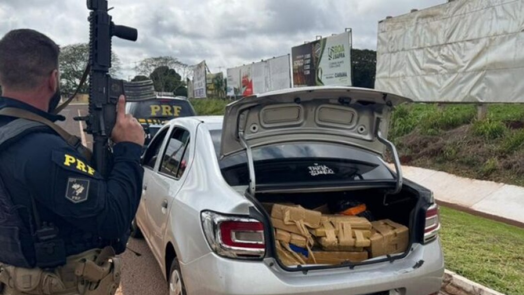 Maconha apreendida pela PRF de Dourados totalizou 243 quilos