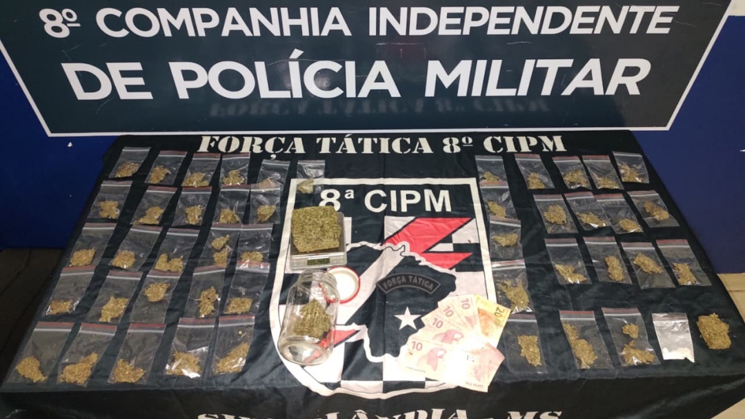 For&ccedil;a T&aacute;tica prende homem por tr&aacute;fico de drogas no Bairro S&atilde;o Bento