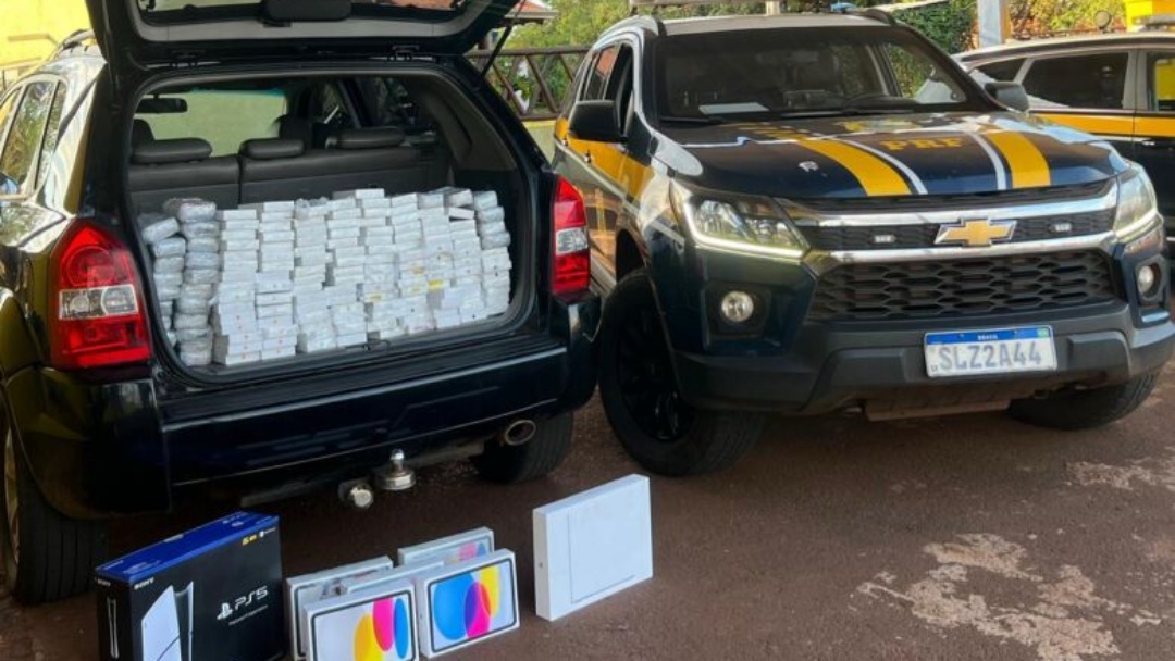 Tucson com mais de R$ 2 milh&otilde;es em iPhones &eacute; apreendida no Anel Vi&aacute;rio