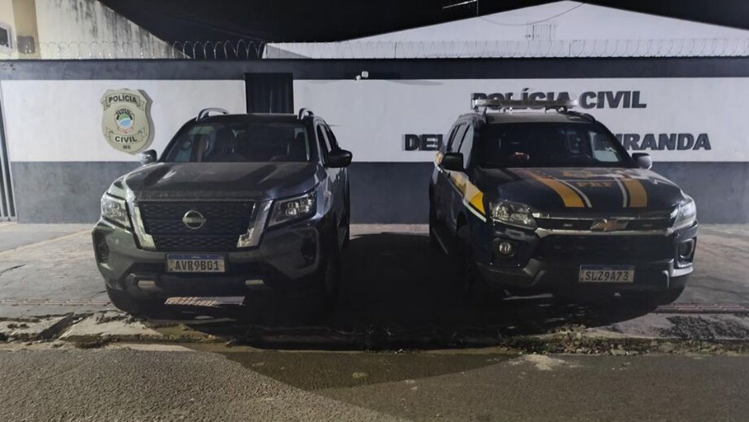 Veículo furtado no estado de SP é apreendido em Miranda