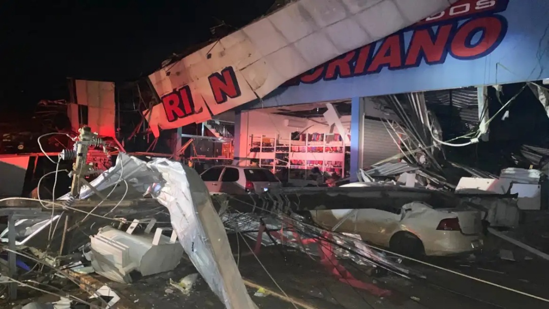 Paraná registrou três tornados com ventos de até 330 km/h