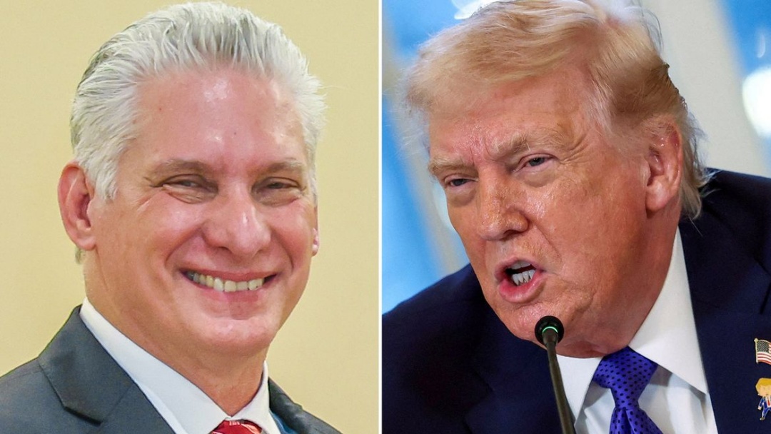 Donald Trump faz amea&ccedil;as a Cuba e presidente Miguel Diaz-Canel reage