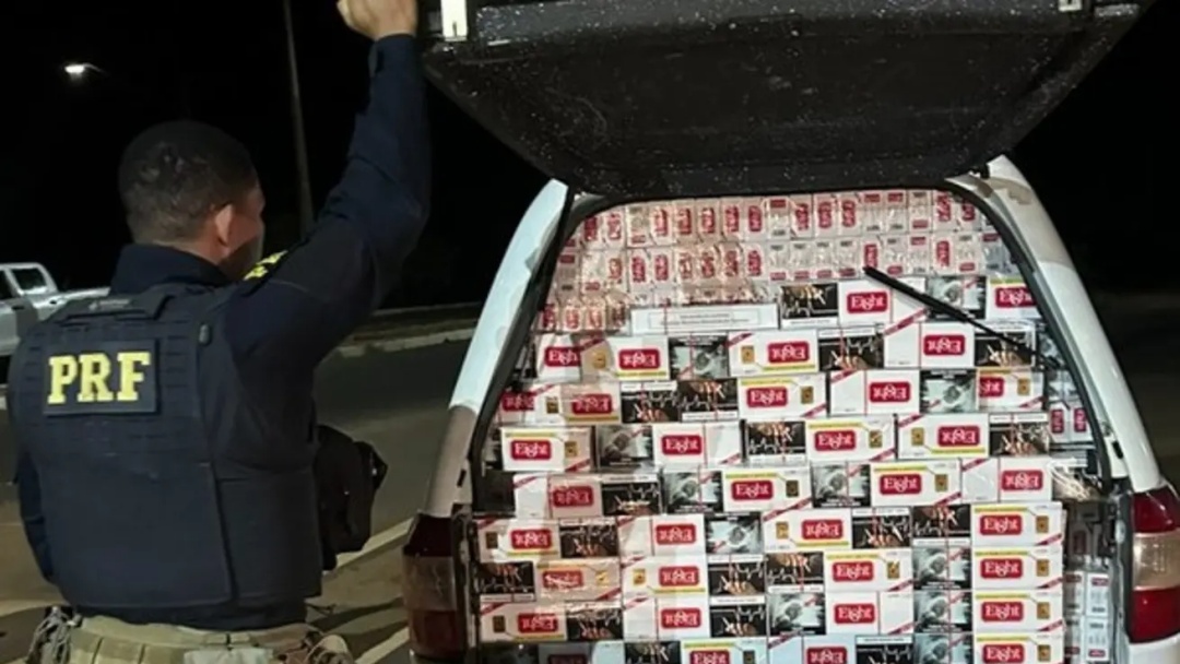 13 mil maços de cigarros contrabandeados são apreendidos na BR-262