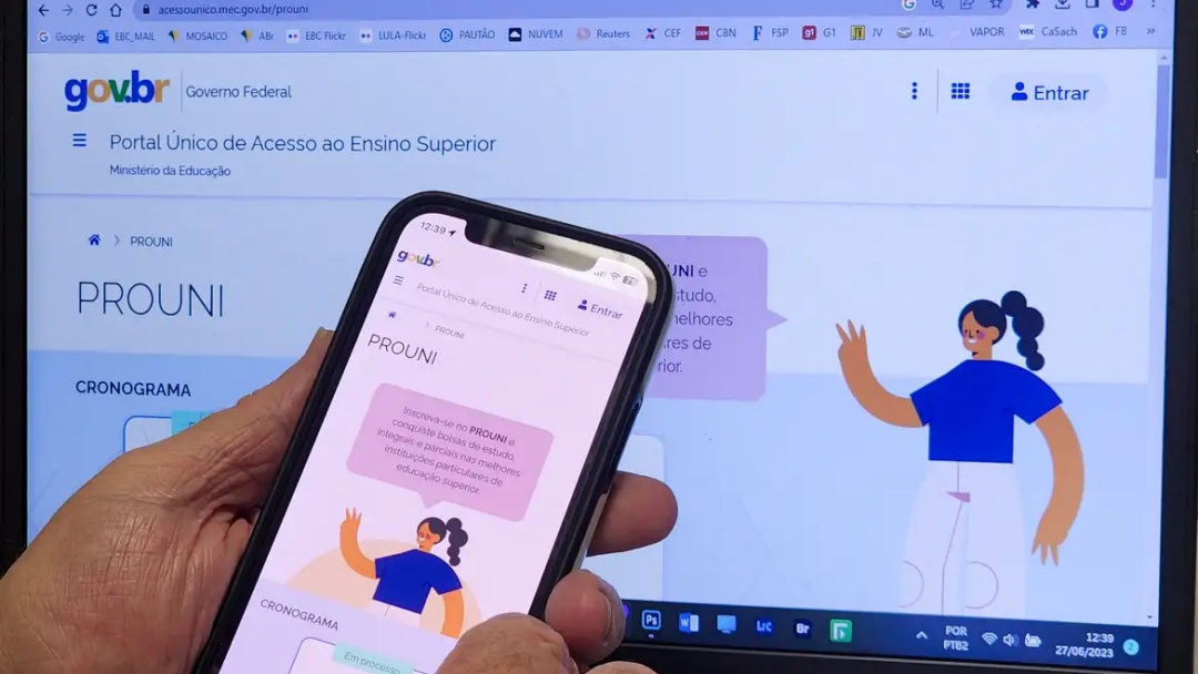 Prazo para se inscrever no Prouni 2026 do primeiro semestre acaba nesta quinta-feira
