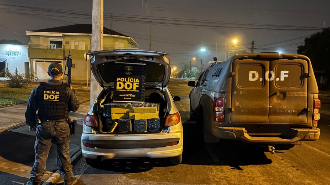 DOF apreende mais de 300 quilos de drogas na entrada de Sidrol&acirc;ndia