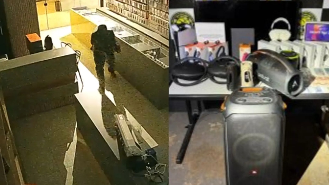 Dupla &eacute; presa por furtar loja de produtos eletr&ocirc;nicos e gerar preju&iacute;zo de R$ 30 mil