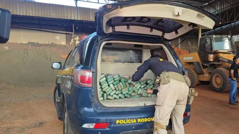 C&atilde;es farejadores localizam 120 kg de coca&iacute;na escondidos em carga de min&eacute;rio de ferro