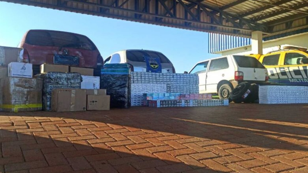 Três veículos com R$ 156,5 mil em contrabando são apreendidos na MS-164