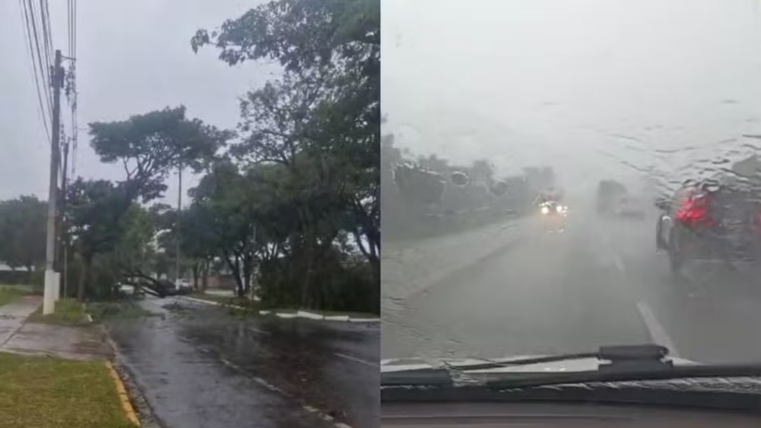 Frente fria e o ciclone extratropical trazem chuva e derrubam temperaturas em MS