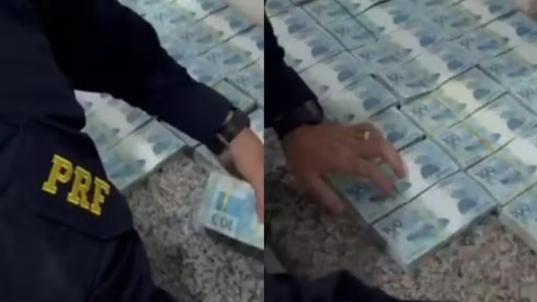 Motorista sem CNH &eacute; parado em blitz e pol&iacute;cia descobre mochila com meio milh&atilde;o de reais na BR-163