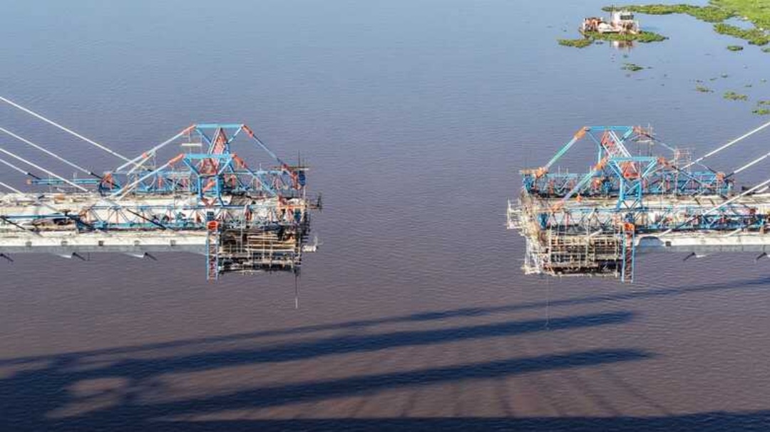 Um passo do &lsquo;beijo&rsquo;, Ponte da Rota Bioce&acirc;nica redefinir&aacute; log&iacute;stica de Mato Grosso do Sul