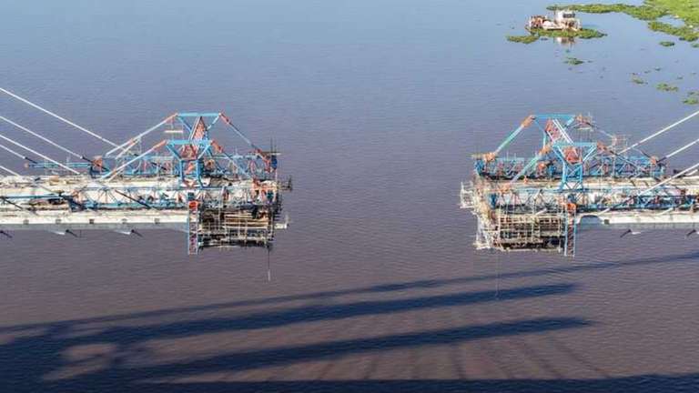 Um passo do &lsquo;beijo&rsquo;, Ponte da Rota Bioce&acirc;nica redefinir&aacute; log&iacute;stica de Mato Grosso do Sul