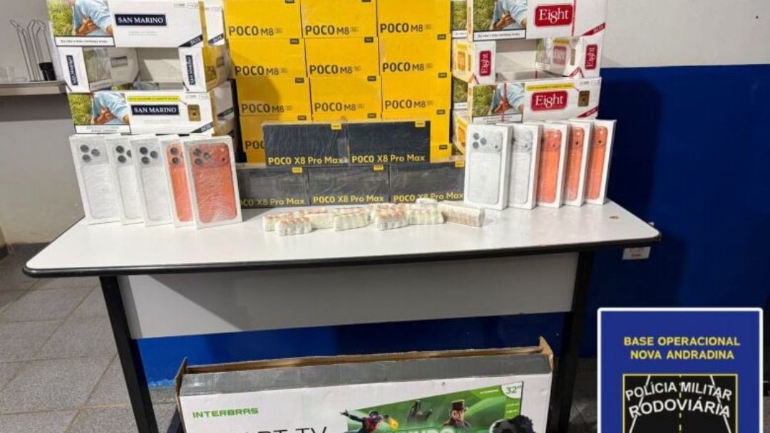 Pol&iacute;cia apreende iPhones, cigarros e medicamentos contrabandeados