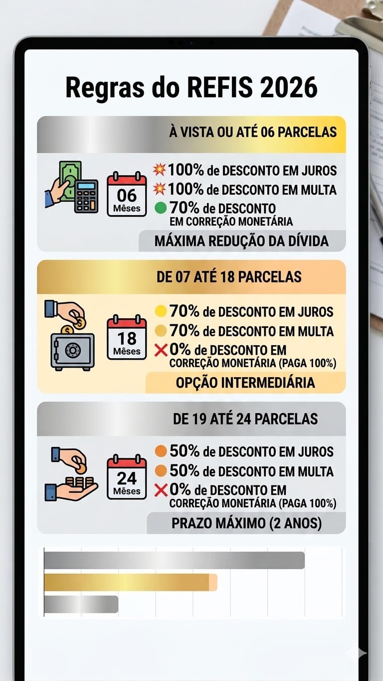 C&acirc;mara aprova Refis 2026 com isen&ccedil;&atilde;o total de juros e multa em at&eacute; 6 parcelas