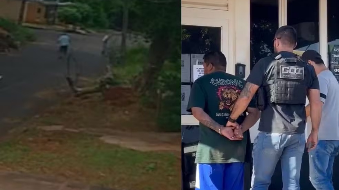 C&acirc;meras flagram ataque que matou homem ap&oacute;s &lsquo;brincadeira&rsquo; com crian&ccedil;a em Campo Grande