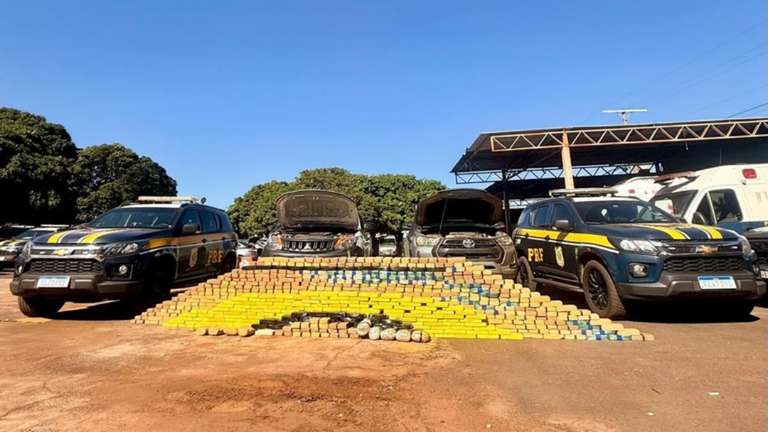 PRF apreende mais de 590 quilos de coca&iacute;na na BR-060