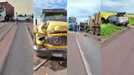 Acidente no anel rodovi&aacute;rio de Campo Grande, trecho do Indubrasil/sa&iacute;da para Sidrol&acirc;ndia, provoca congestionamento