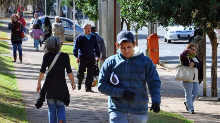 Massa de ar frio derruba temperaturas em MS no s&aacute;bado