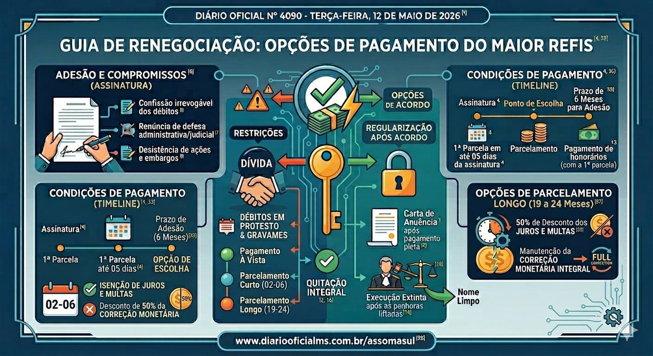 REFIS 2026 entra em vigor com regras mais flexíveis para renegociação de dívidas