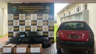 Motorista &eacute; abordado com pneus sem nota fiscal e cigarros para revenda