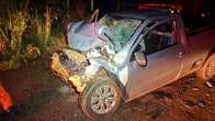 Motorista morre ap&oacute;s batida entre caminhonete e carreta na MS-276