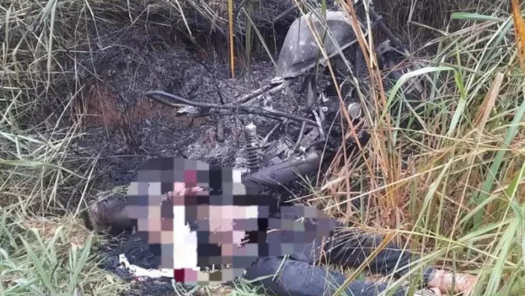 Corpo de homem é encontrado carbonizado e com as mãos amarradas