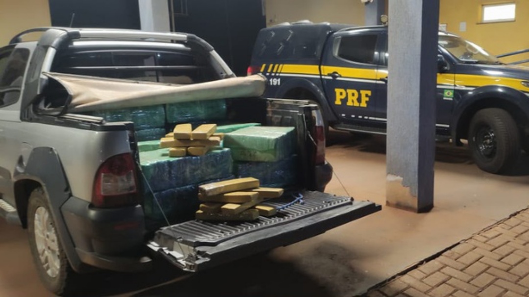 PRF apreende 879 quilos de maconha e skunk em duas ocorrências na BR-060