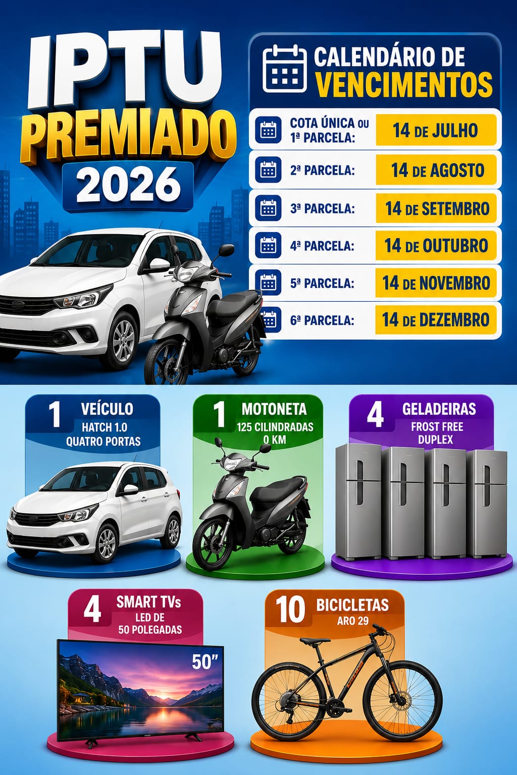 IPTU 2026 já está disponível e lançamentos crescem quase 189% após atualização cadastral